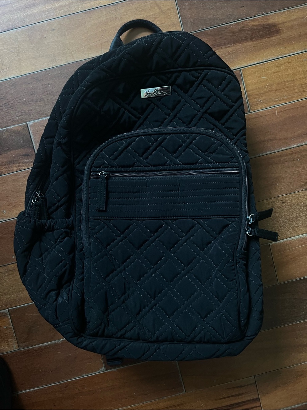 Vera Bradley Black Quilted Backpack